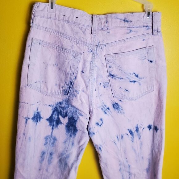 Gap Tie Dye Straight Cut Jeans Size 4 Tall - Picture 8 of 11